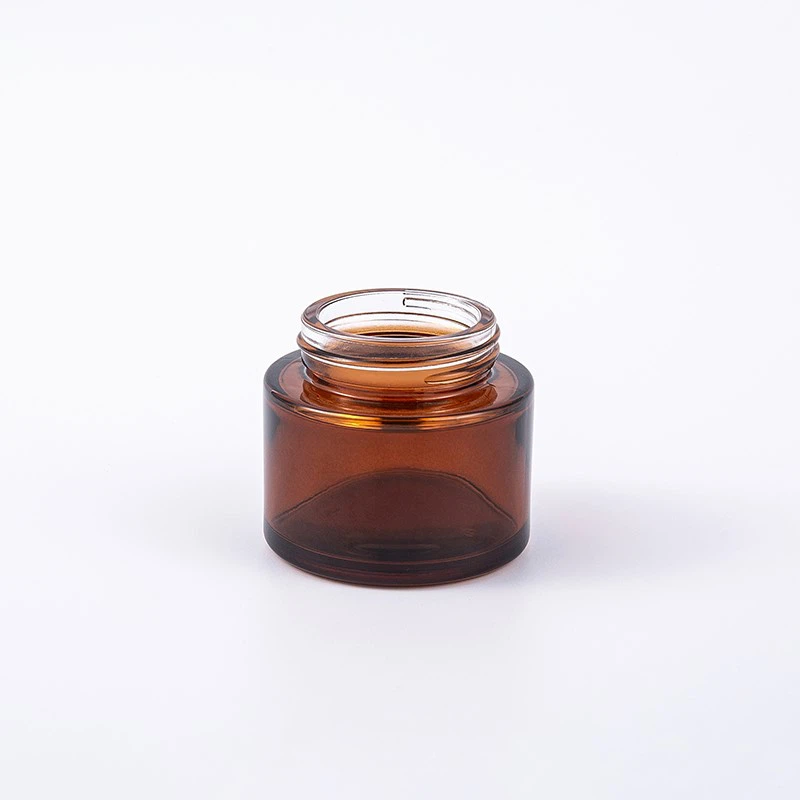 50G Brown Glass Cosmetic Jar